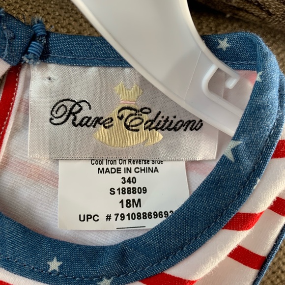 NWT Rare Editions Stripe Tank Top Star Shorts - Picture 7 of 7